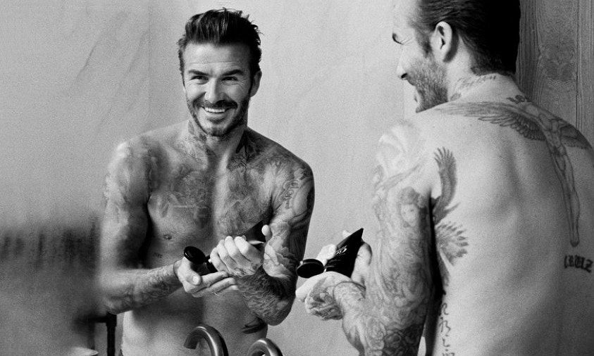 半裸出镜，David Beckham 男士美容品牌 House 99 亮相