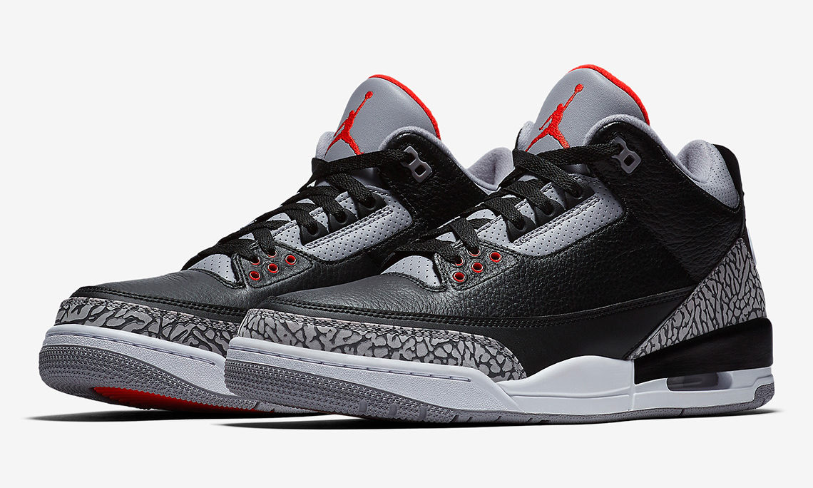 发售在即，Air Jordan III “Black Cement” 官方预览照发布