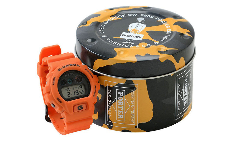 玩转色彩，PORTER x G-SHOCK 释出橙色 DW-6900