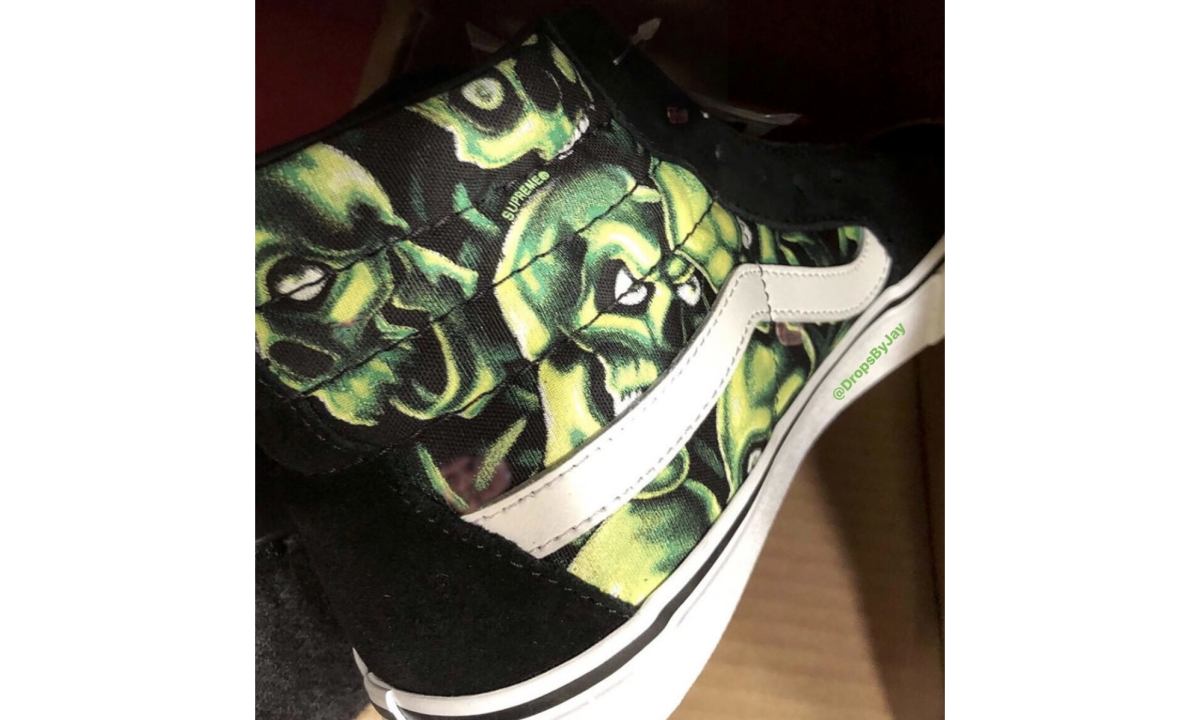 “Green Skulls Print” 主题，Supreme x Vans 18ss 联名设计曝光