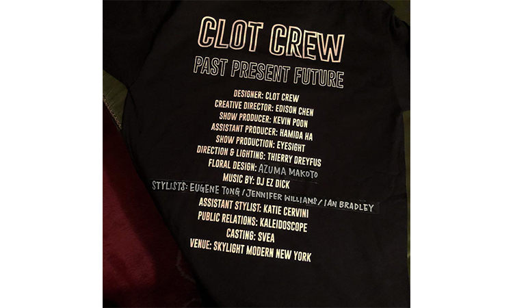 CLOT 即将登陆纽约时装周，Eugene Tong 担当造型师之一