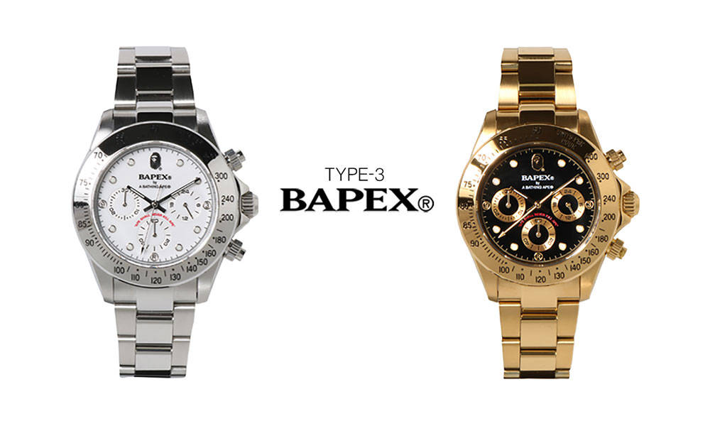A BATHING APE® 推出 “TYPE 3 BAPEX®” 腕表系列
