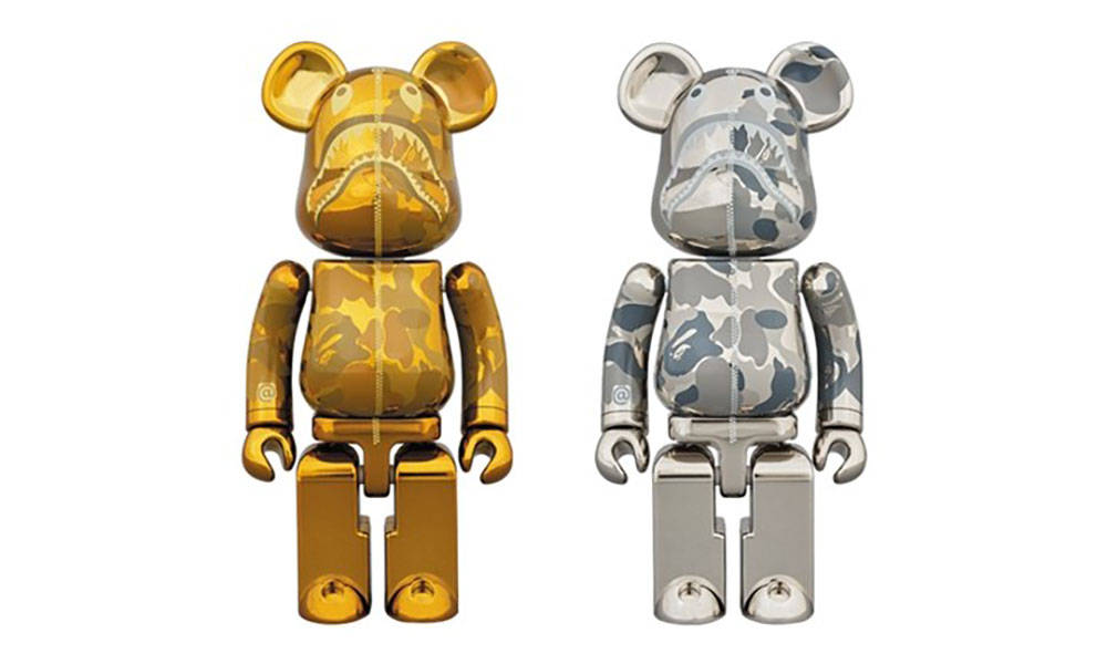 A BATHING APE® x MEDICOM TOY 打造联乘款 BE@RBRICK 玩偶