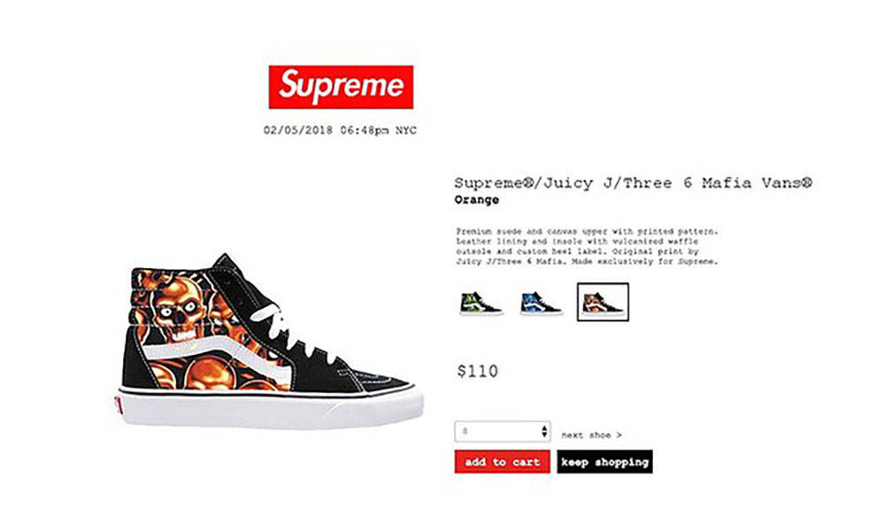 Supreme x VANS  2018 联乘鞋款即将发售