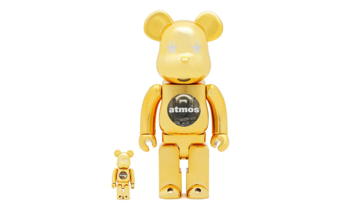 atmos 联手 MEDICOM TOY 打造 “GOLD CHROME” BE@RBRICK