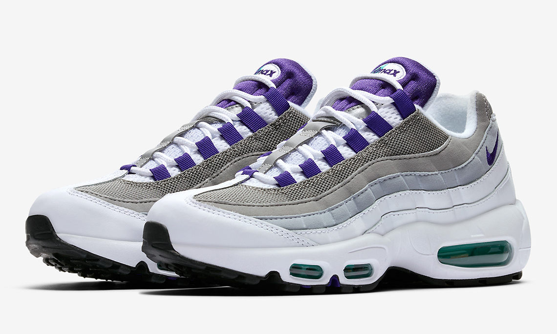 典藏配色回归，Nike Air Max 95 “Grape” 配色 4 月登场