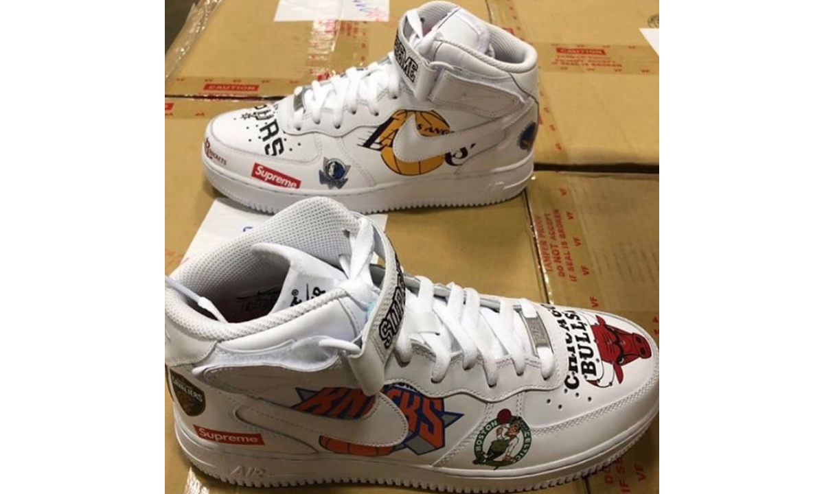 Supreme x Nike 联名 Air Force 1 Mid 谍照曝光