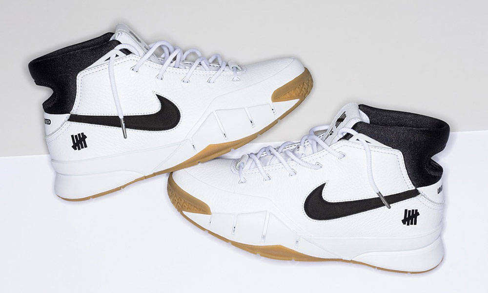 近赏 UNDEFEATED x Nike Kobe 1 纯白配色