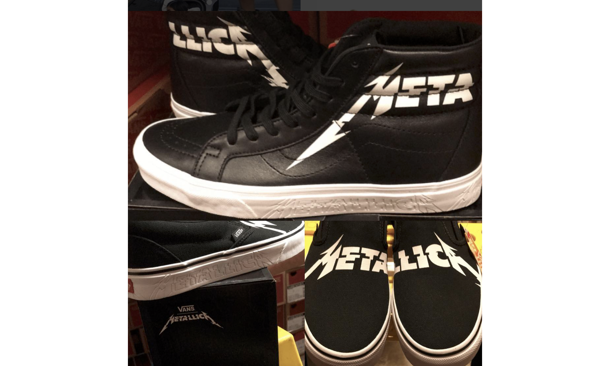 Vans × Metallica 联名鞋款谍照曝光
