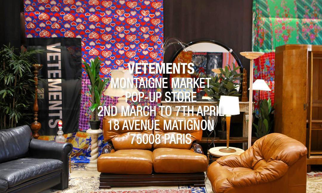 VETEMENTS 巴黎 Pop Up Store 今日开幕
