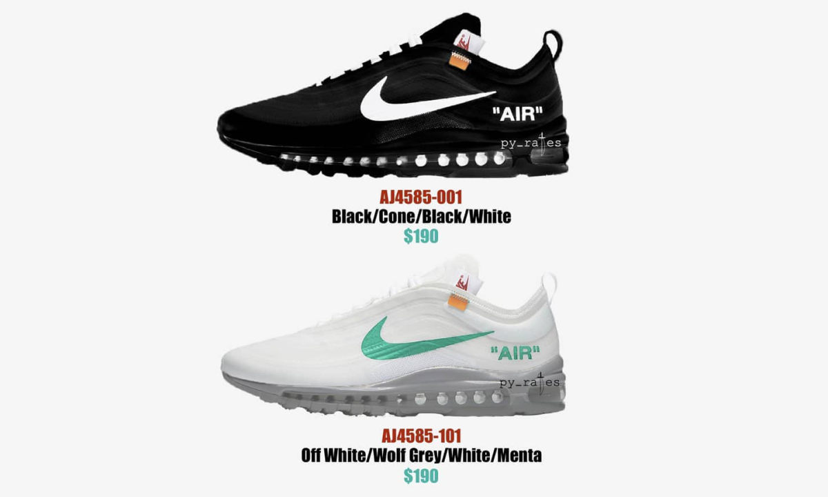 Virgil Abloh x NikeLab 2018 款 Air Max 97 联名预览