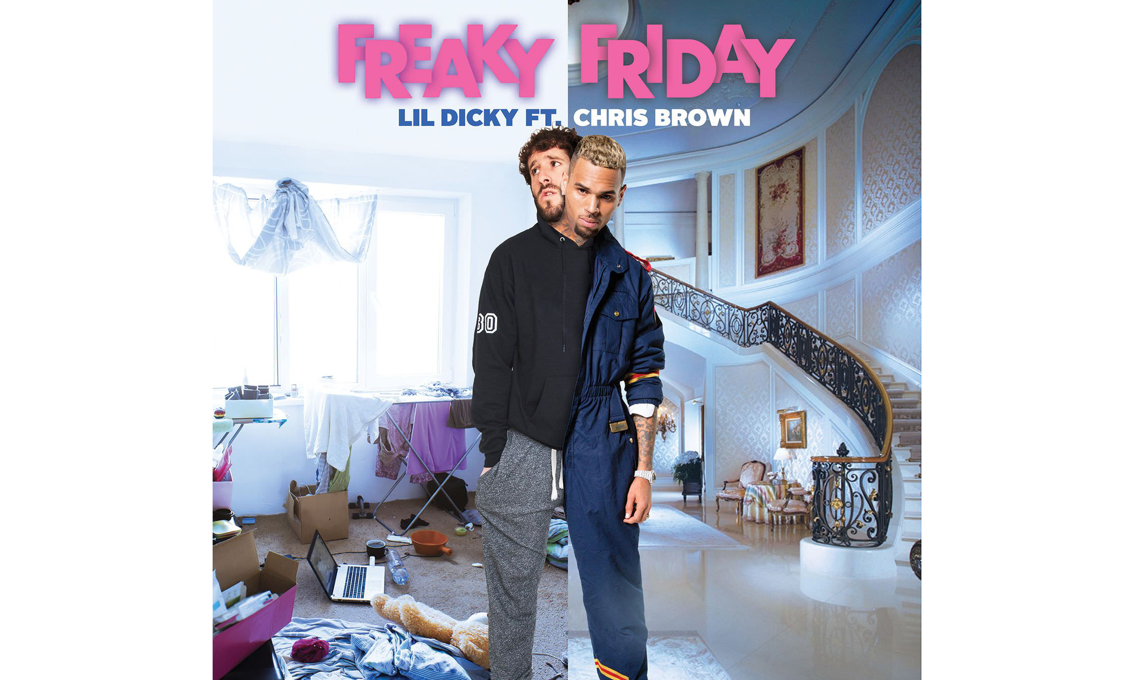 Lil Dicky 和 Chris Brown 在最新的《Freaky Friday》MV 中互换身体