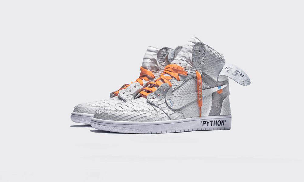蛇皮版的 Virgil Abloh x Air Jordan I 客制设计来了