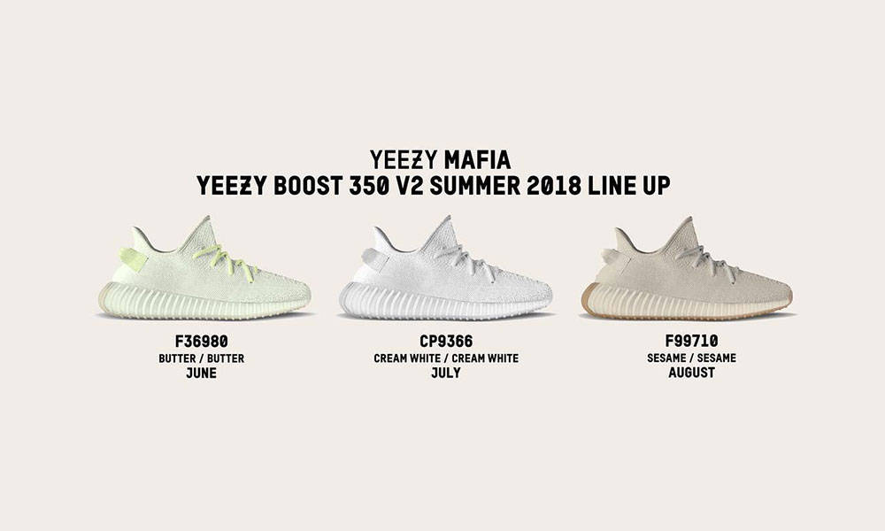 adidas Originals 今年夏天或将发售三双 Yeezy Boost 350 V2