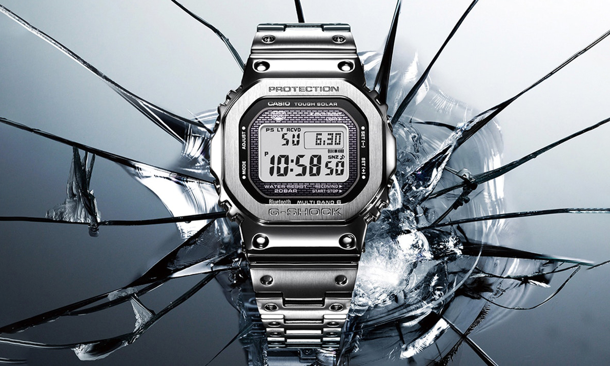 G-Shock 打造不锈钢金属外壳 DW-5000