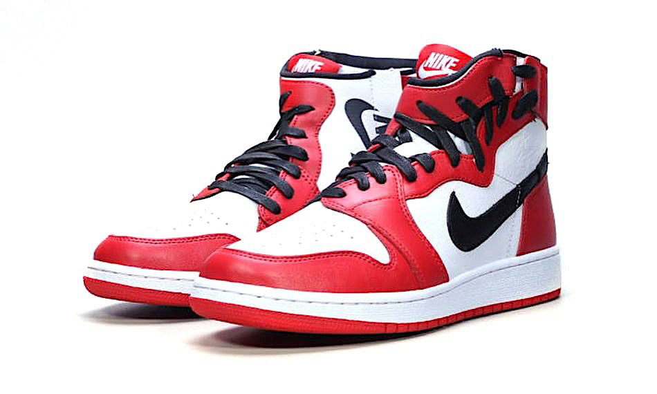 原来这双鞋身结构“扭曲”的鞋款叫做  Air Jordan I REBEL