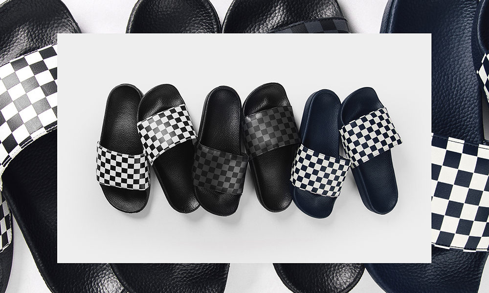 Vans 为今夏推出一组 “棋盘格” 拖鞋