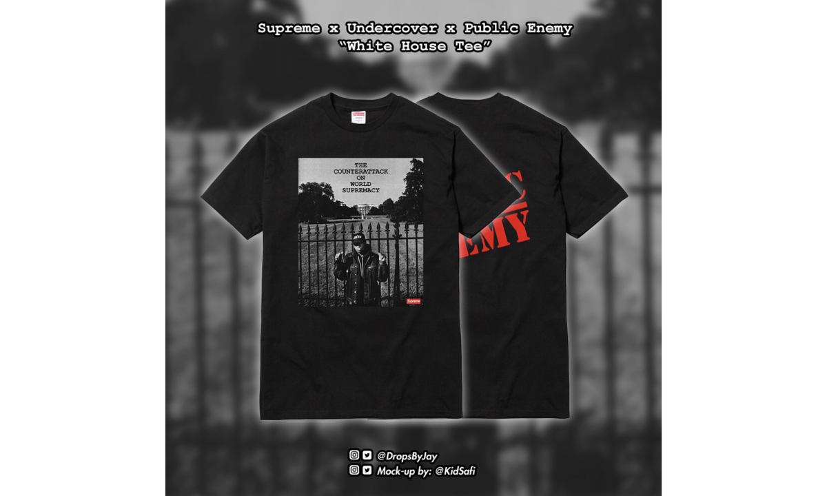 又一款 Supreme x UNDERCOVER x Public Enemy 三方联名T恤曝光