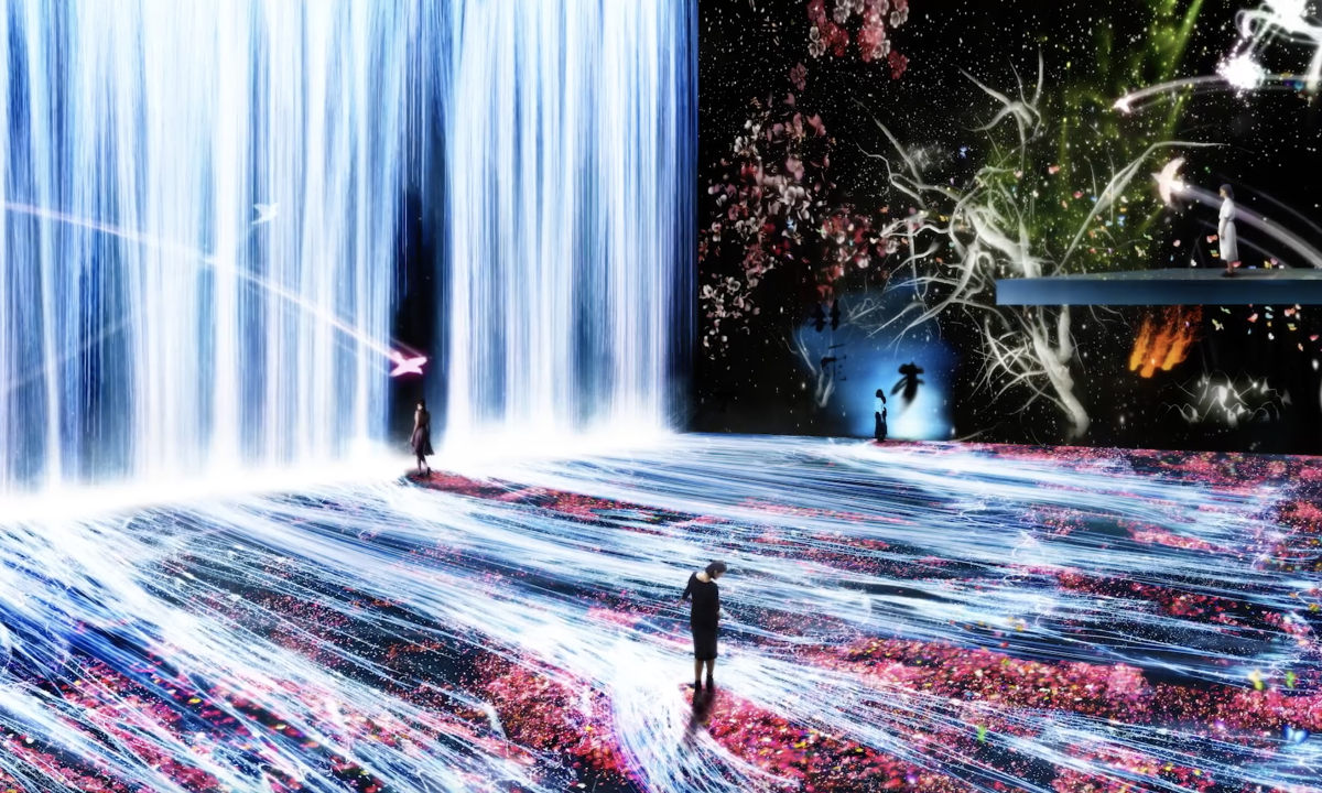 带你走近虚拟瀑布，teamLab 全新 3D 装置即将亮相巴黎