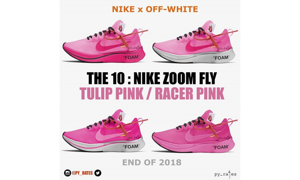 Virgil Abloh x NikeLab Zoom Fly 还将在今年推出粉色版本？