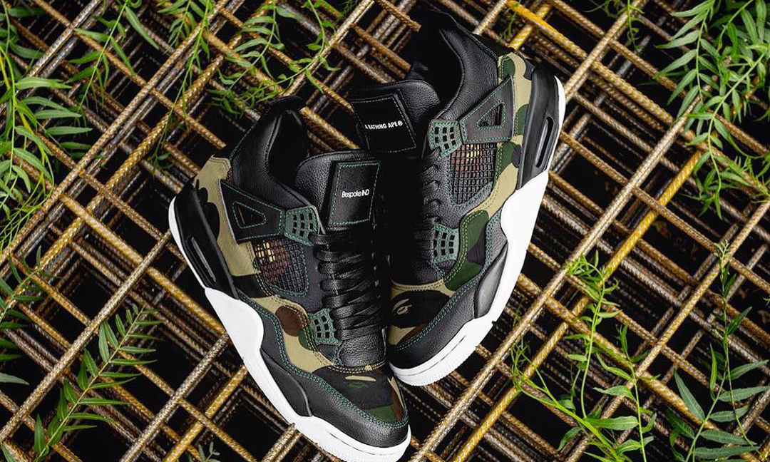 BespokeIND 带来 BAPE® x Air Jordan IV 客制新作
