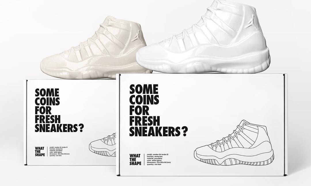 WHAT THE SHAPE 推出一款 Air Jordan XI 造型的零钱罐