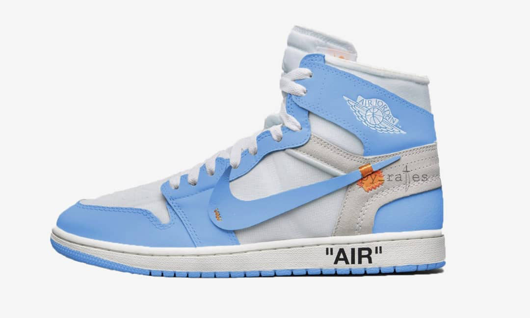 巨头斗法继续！Virgil Abloh x Air Jordan I “UNC” 配色发售日期公布