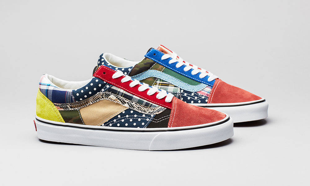15 种不同图案布料组成，size? x Vans 带来 Old Skool 独占配色