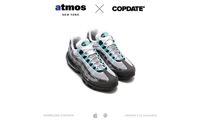 ★新品 nike x atmos air max95 PRINT we love nike Jade 27.5cm US 9.5 UK 9.0 ナイキ エアマックス アトモス ジェイド AQ0925-001 97 1★