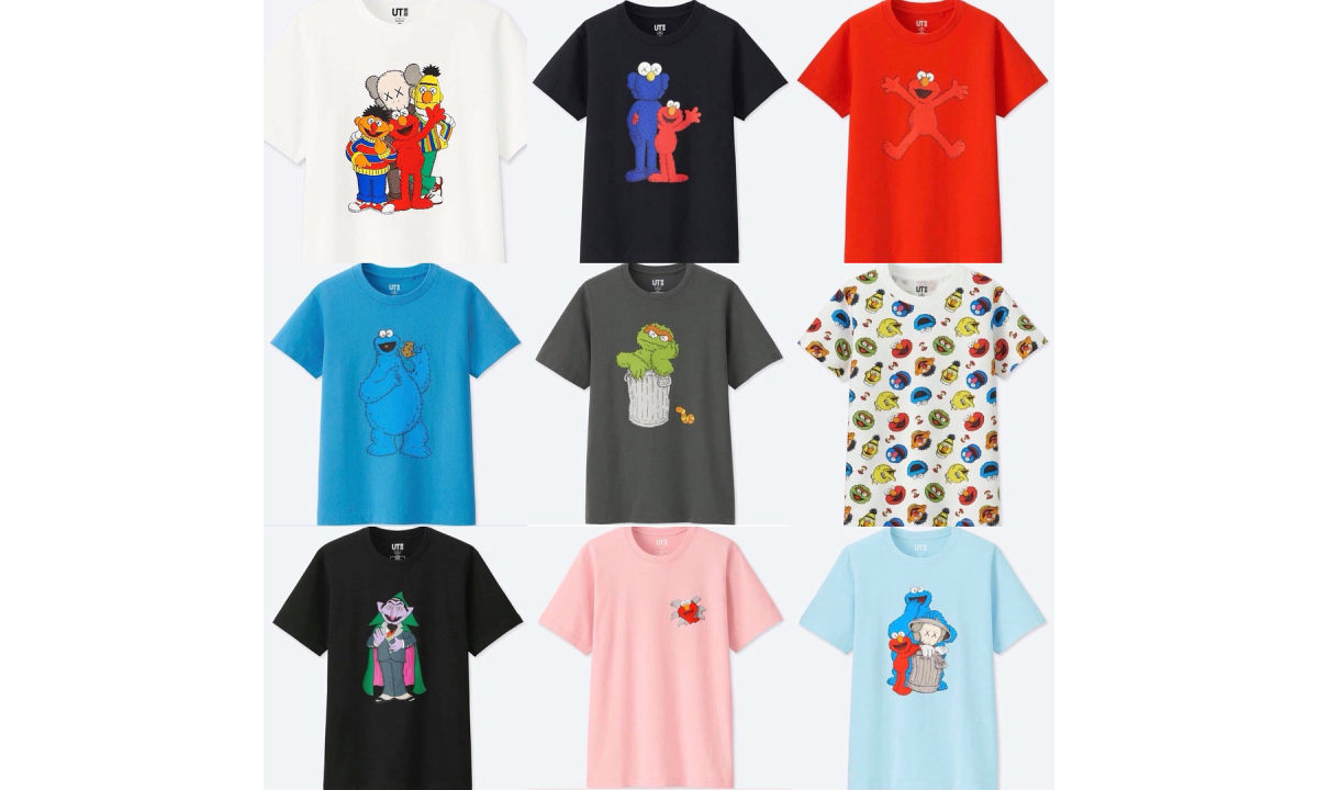 抢先预览 UT x KAWS x 芝麻街联名 T恤系列
