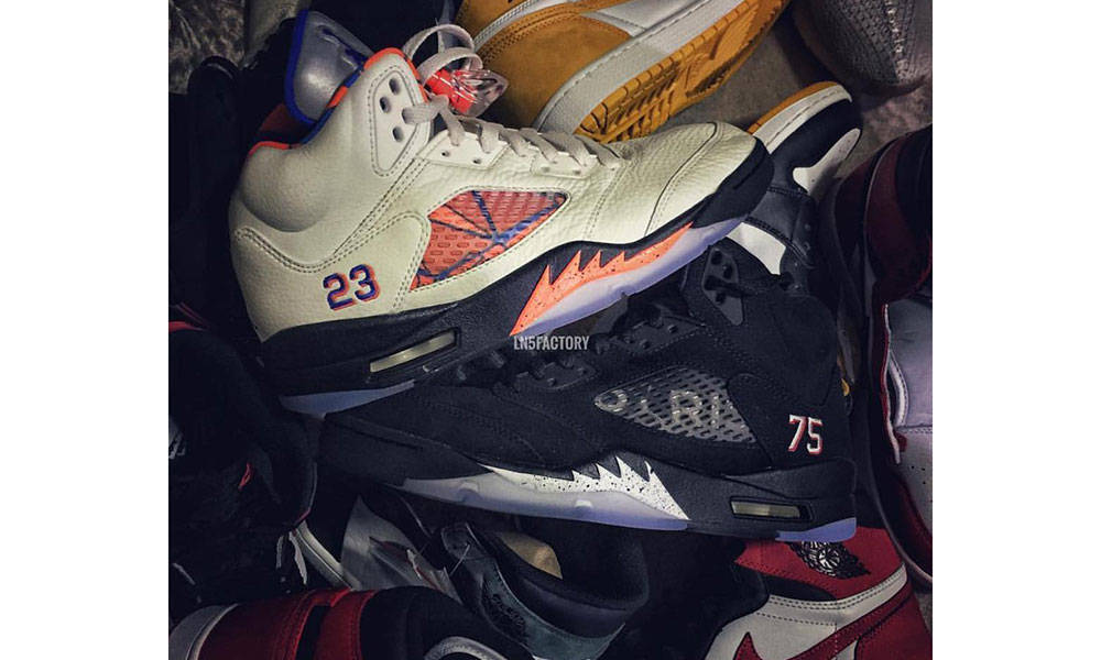 疑似 Air Jordan V 巴黎圣日耳曼联名鞋履曝光