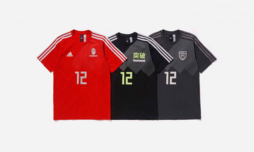 adidas 联手 NBHD、BAPE®、WHITE MOUNTAINEERING 打造足球系列