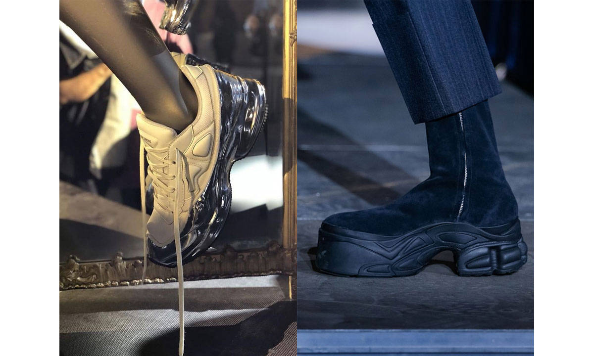 Raf Simons 发布银底 Ozweego 以及厚底高帮靴