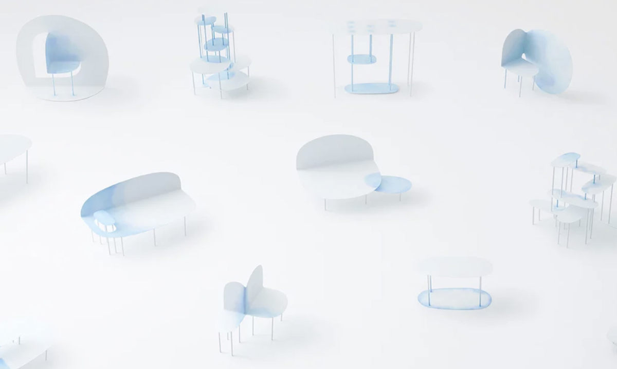 如水彩在纸上的晕染效果，Nendo 带来家具新作