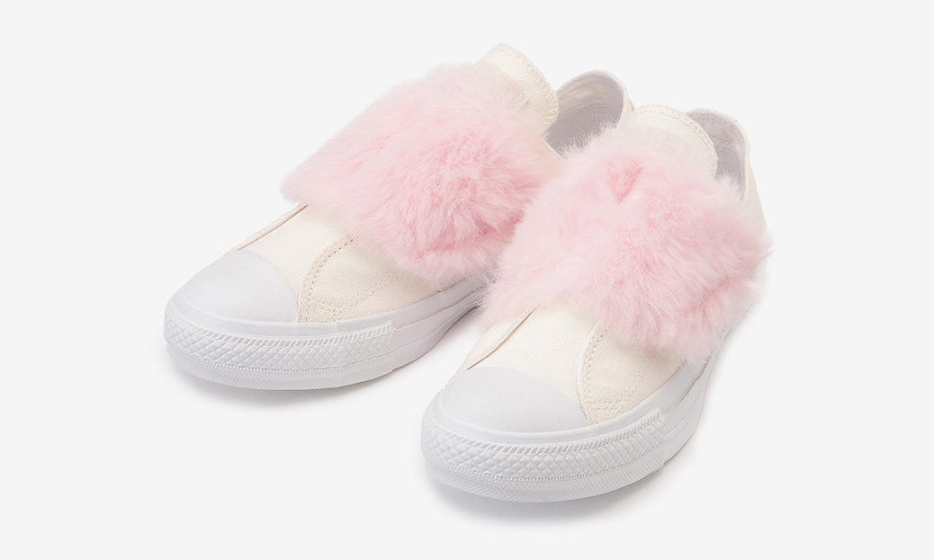 可爱少女专属，CONVERSE ALL STAR 100 PASTELFUR SLIP OX 预览
