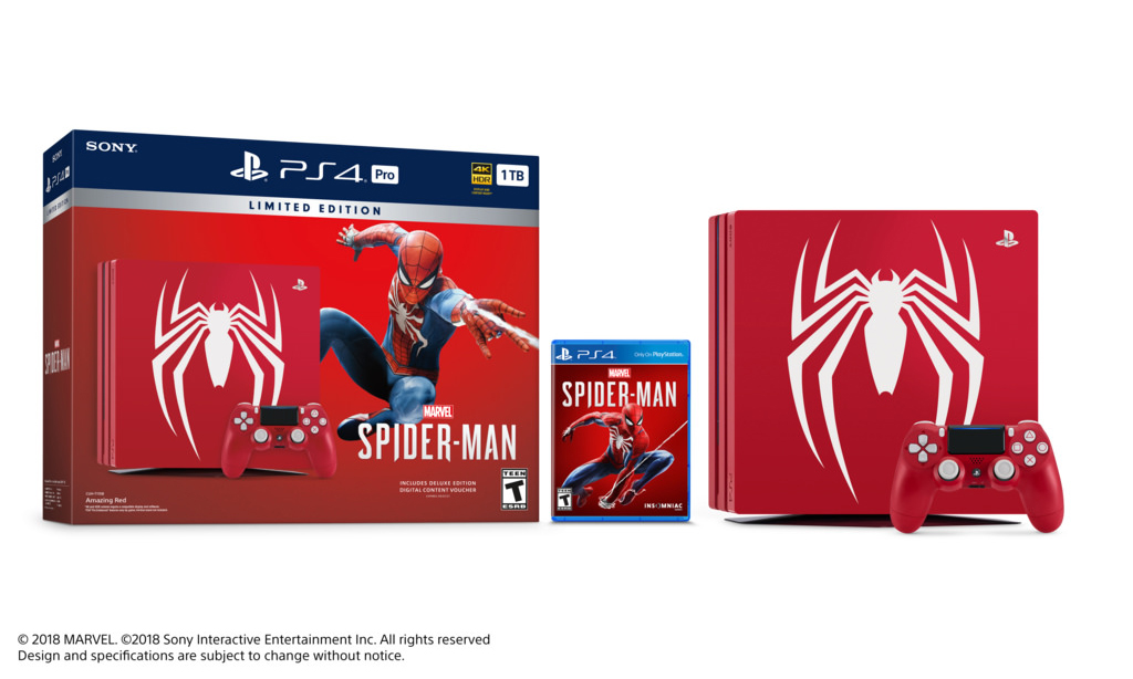 “Marvel’s Spider-Man” 别注版 PlayStation 4 Pro 终于来了