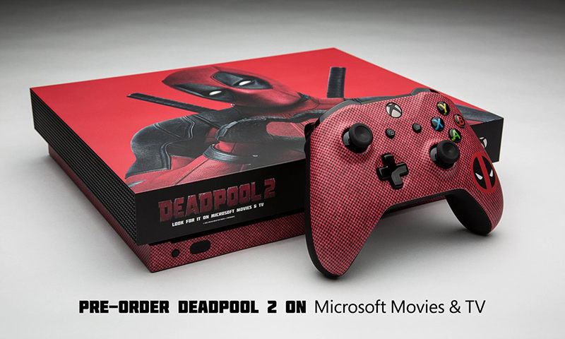 Xbox One X《死侍2》限定机正通过 Xbox 官推进行抽奖