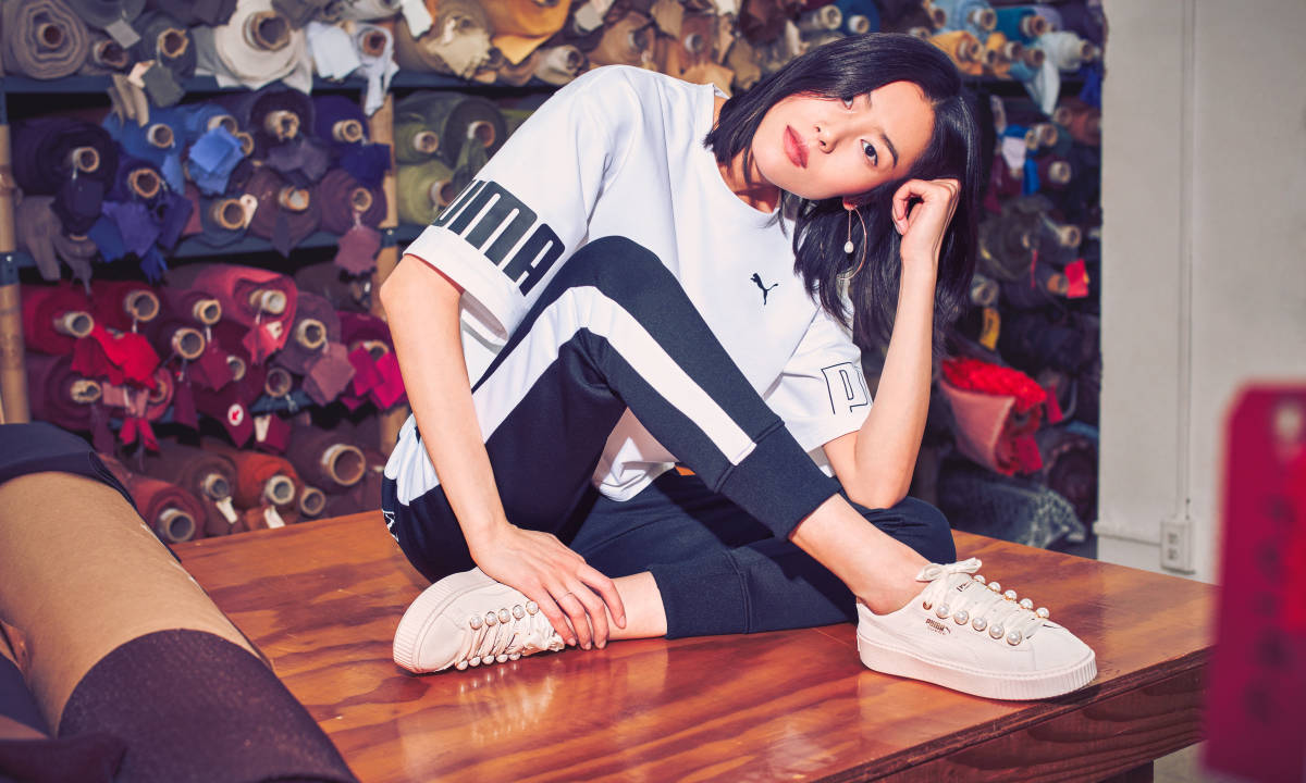 PUMA 全新 Suede Platform Trace Bling “珍我甜心” 惊艳上线