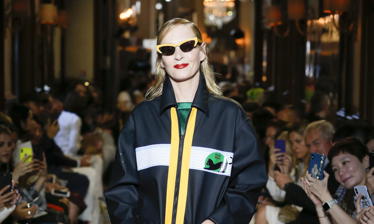 Uma Thurman 为 Miu Miu 2019 度假系列压轴