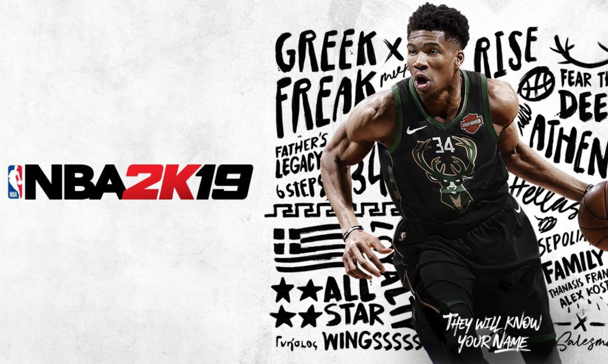“字母哥” 阿德托昆博当选《NBA 2K19》普通版封面人物