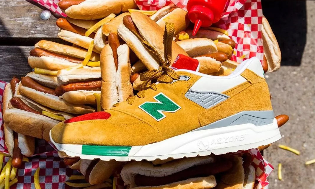 致敬康尼岛热狗大赛，J.Crew x New Balance 998 “热狗” 配色预览