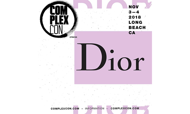 Dior 将在本届 ComplexCon 上亮相