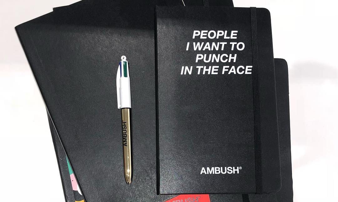 AMBUSH® 或将与 Moleskine 推出联名笔记本系列