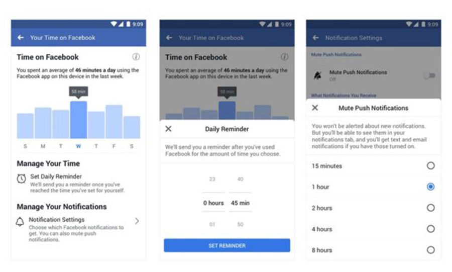 Facebook 和 Instagram 推出社交时间限制工具