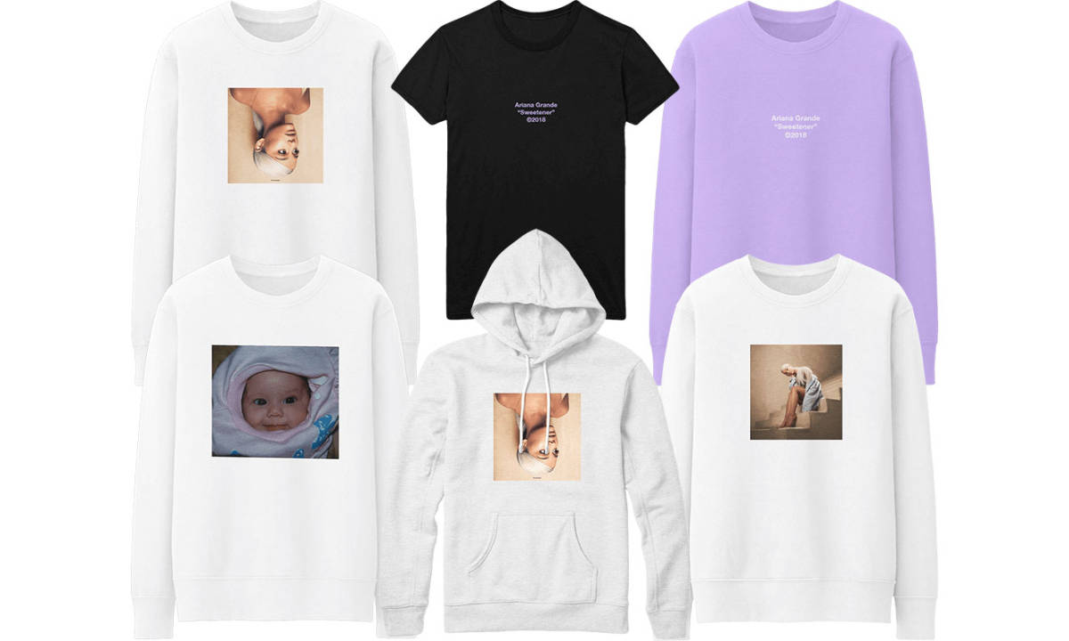 Ariana Grande 新专《Sweetener》周边产品现已发售