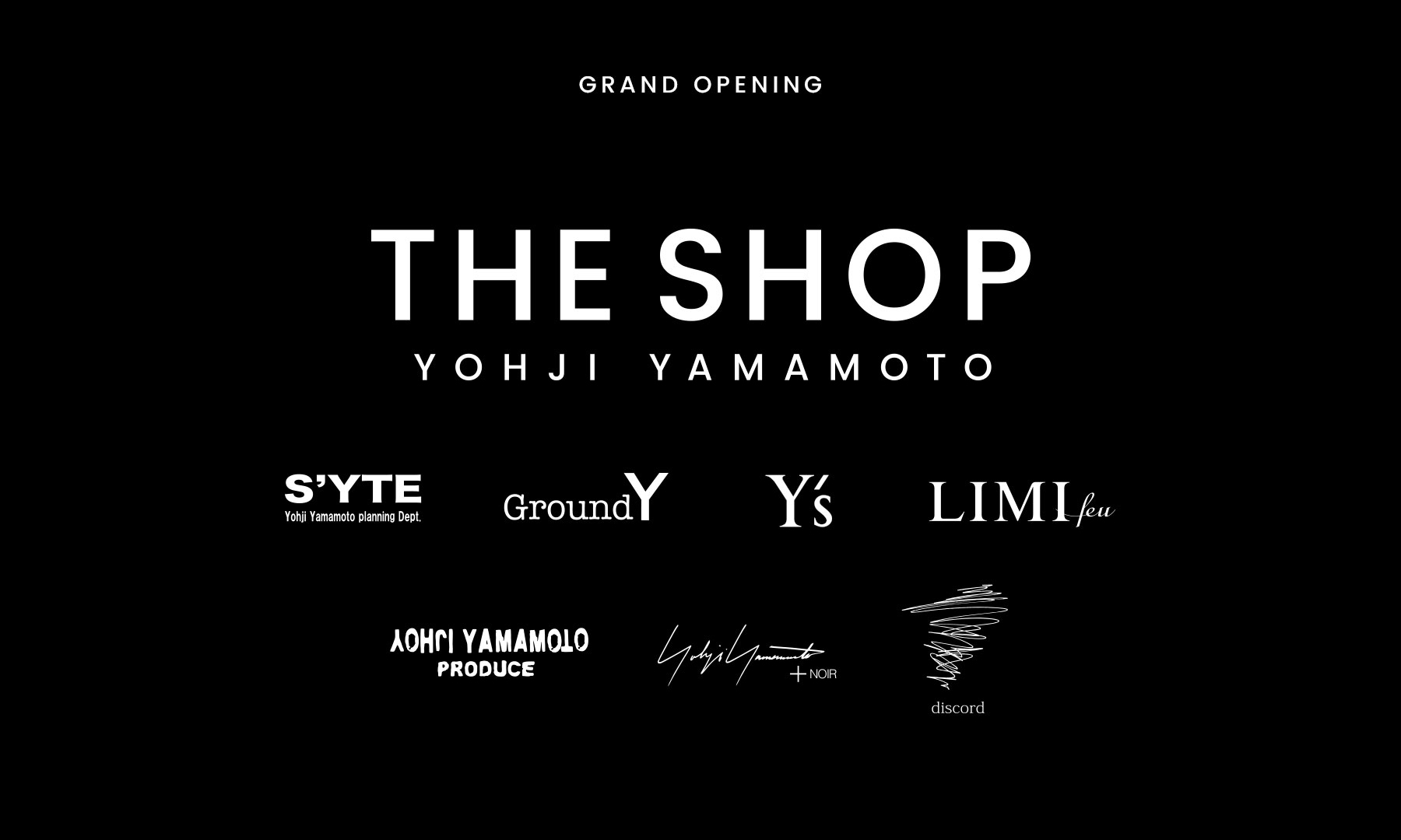 Yohji Yamamoto Inc. 官方全球电商 “The Shop” 上线