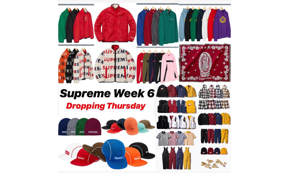 Supreme 本周发什么：18 秋冬第 6 周