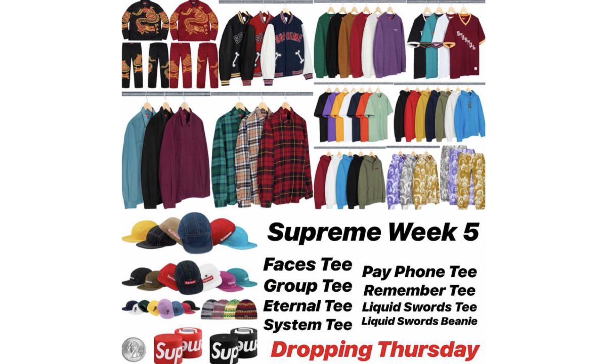 Supreme 本周发什么：18 秋冬第 5 周