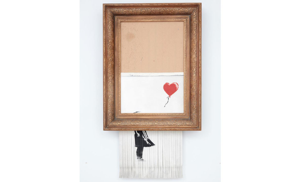 Banksy 自毁作品《Girl with Balloon》正式更名并售出