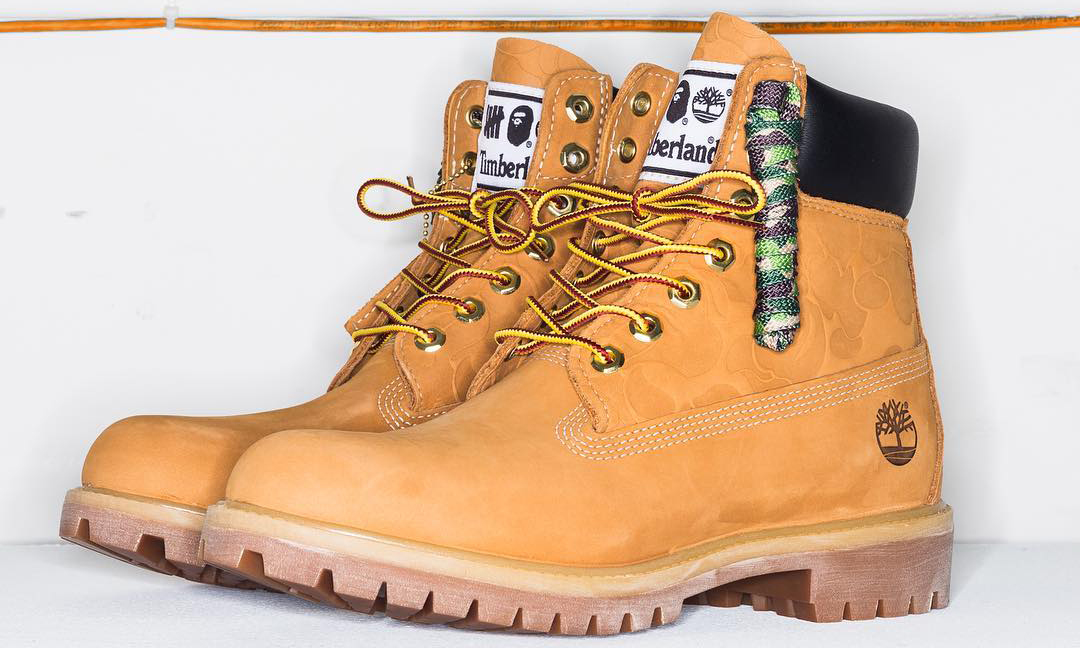 UNDEFEATED x A BATHING APE® x Timberland 三方联名靴即将发售